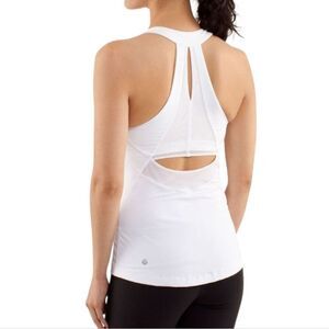 Lululemon Run Make It Count Tank - White